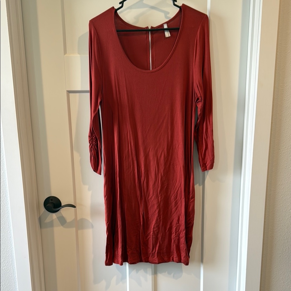 Red Long Sleeve Dress